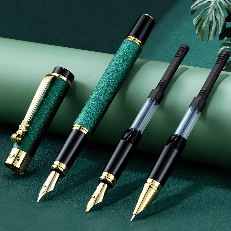 CHEN LIN Fountain Pen Three-piece Gift Box Iridium Art Calligraphy Pen Student Stationary Fountain Pen Set Office Supplies