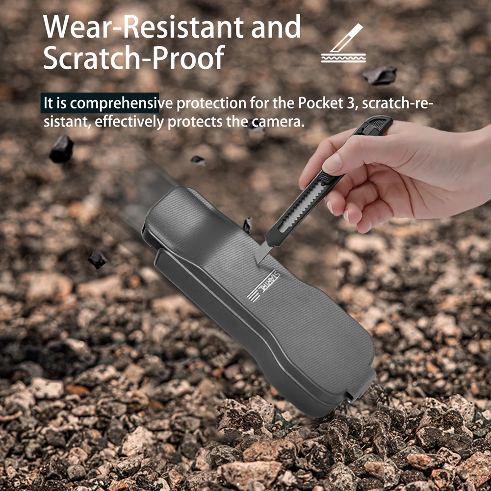 Portable Protective Shell Drop Resistant Storage Box Shockproof Body Bag with Lanyard for DJI Osmo Pocket 3 Camera Accessories