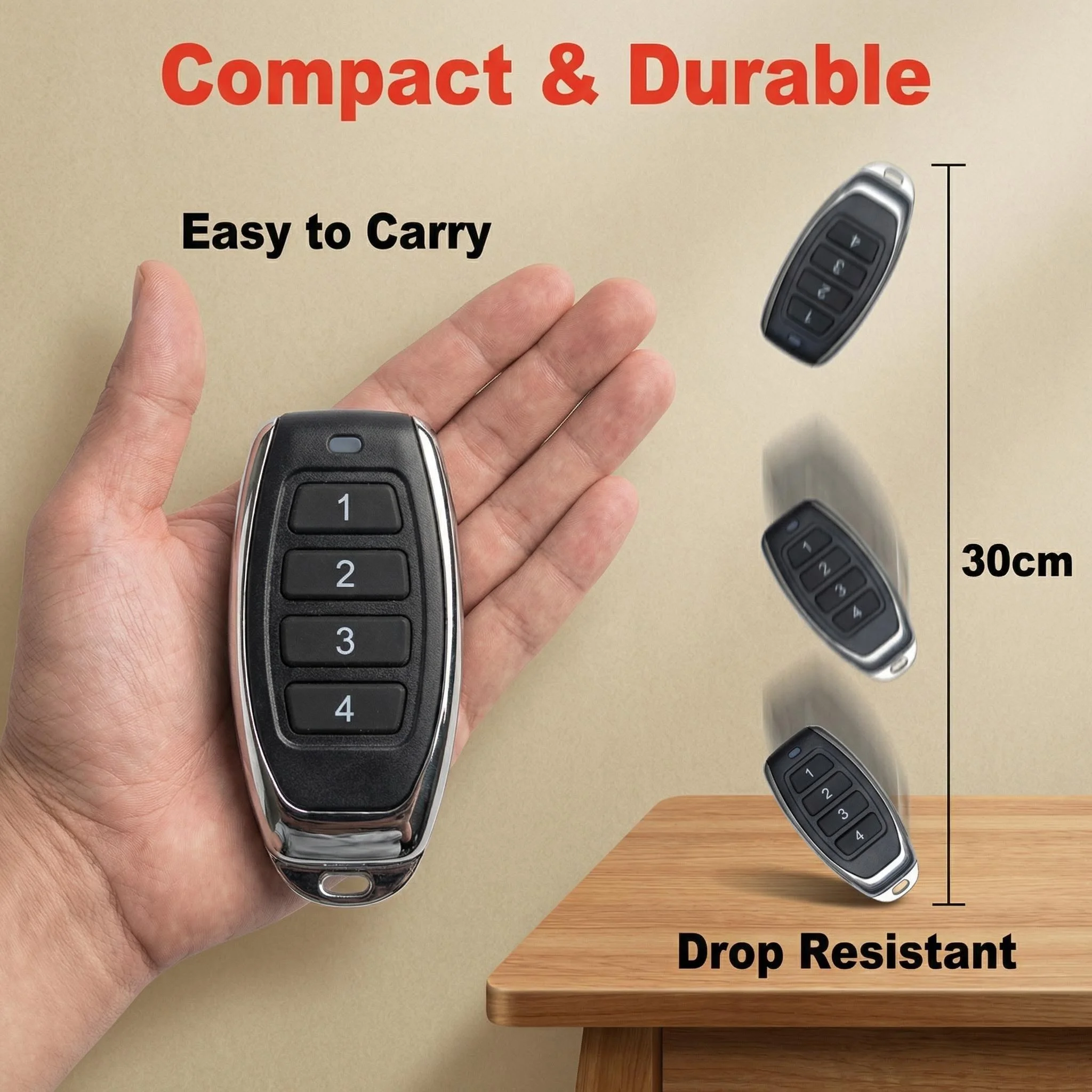 ATA 원격 제어 차고 문 개폐기 433.92MHz PTX5 PTX-5 PTX2 PTX-5V1 5V2 2V1 2V2 롤링 코드 CHI LiftMaster와 호환 가능