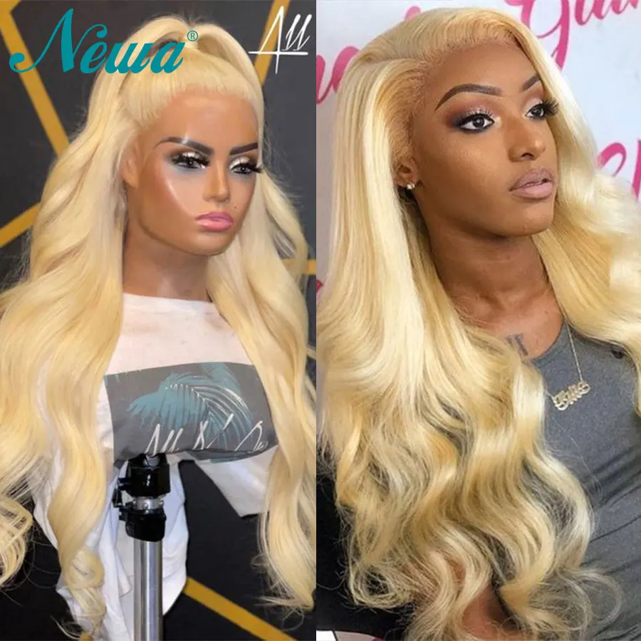 

Newa Hair Blonde 613 Lace Frontal Wig Transparent Glueless 613 Lace Front Human Hair Wig For Women Brazilian Hair Wigs On Sale