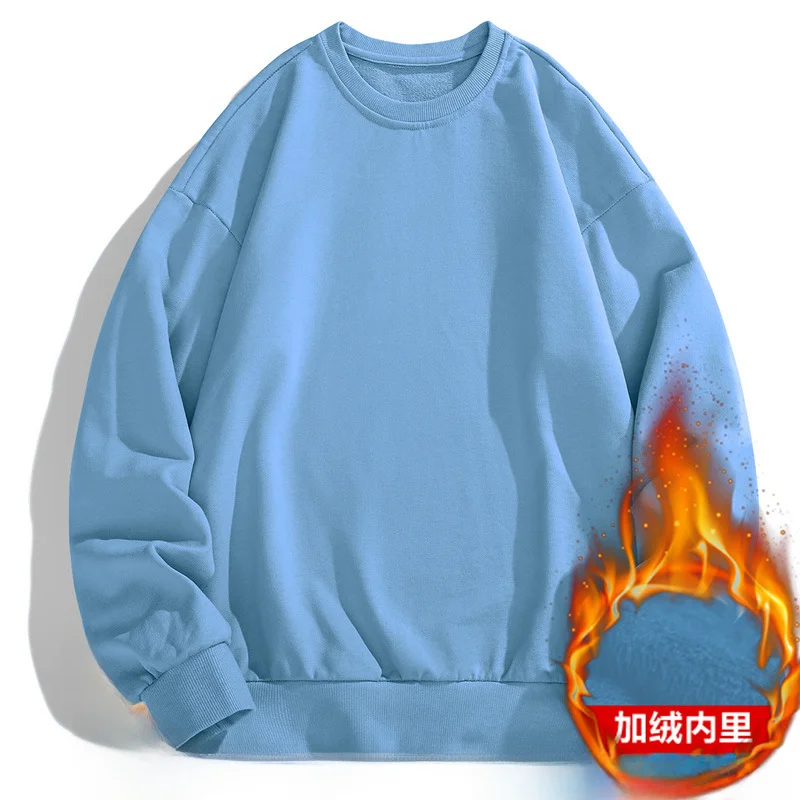 Fleece-lined denim blue