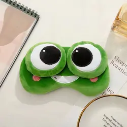 Cute Frog Plush Sleep Mask - Soft Eye Cover for Relaxation and Travel (C)