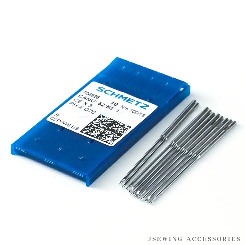 Фото 10 шт. иглы CEX3 (PHXC70) Schmetz подходят для Tajima Barudan SWF, китайские машины для вышивки полотенец 616500040000 CANU 52:53 №2
