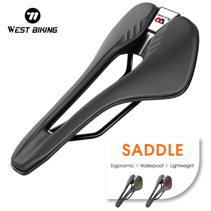 WEST BIKING Road Bike Saddle Ultralight VTT Racing Seat Wave Road