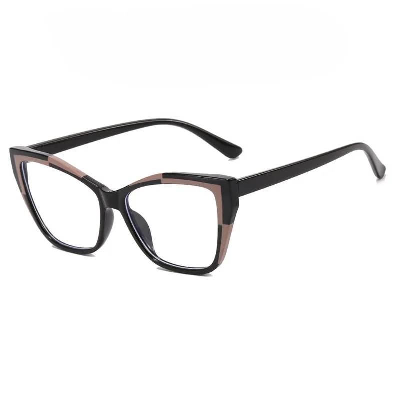 Anti Blue Light Glasses Color Matching Frame Anti-Blue Light New Internet Celebrity Myopia Prescription Glasses Diopter-25 ~-600