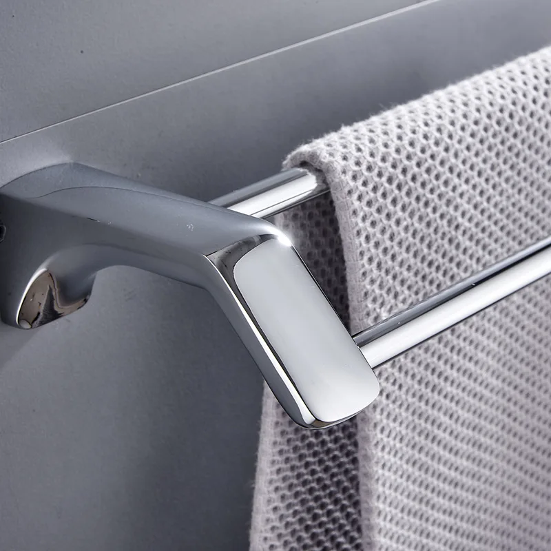 Portasciugamani Doppio SEIDO In Acciaio Inox 304 Nero Opaco - Porta Asciugamani A Muro Salvaspazio