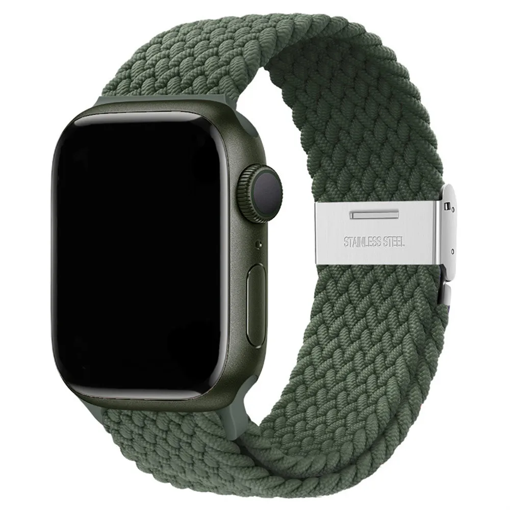 Braided Nylon Strap for Apple Watch - Vibrant and Durable Bracelet