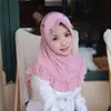 Malaysia Fashion Headwear Cap Eid Muslim Women Diamonds Hijab One Piece Amira Islamic Head Wraps Ruffle Scarf Arabia Shawls