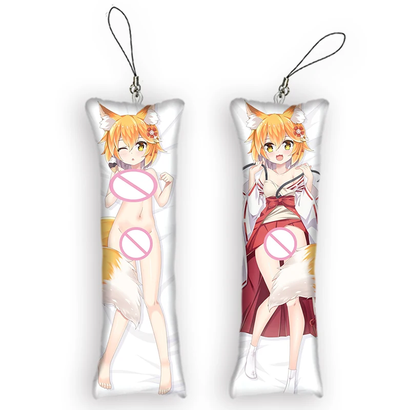 The Helpful Fox Senkosan Mini Dakimakura Keychain Cute Anime Key Chain