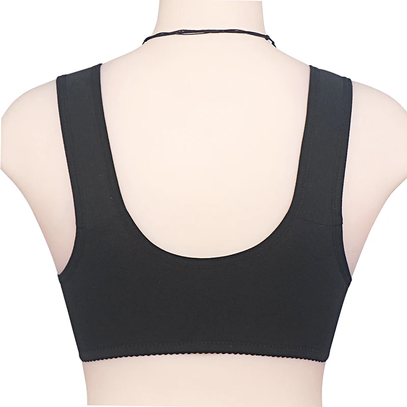 Comfortable Cotton Bra Women Front Closure Push Up Bra Wire Free