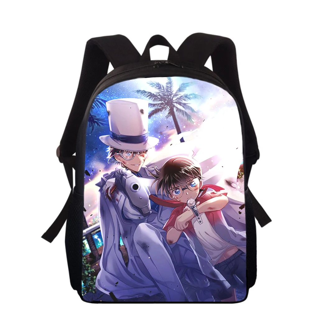 Detective Conan Anime 15” 3D Print Kids Backpack Primary School Bags for Boys Girls Back Pack Students School Book Bags 6
