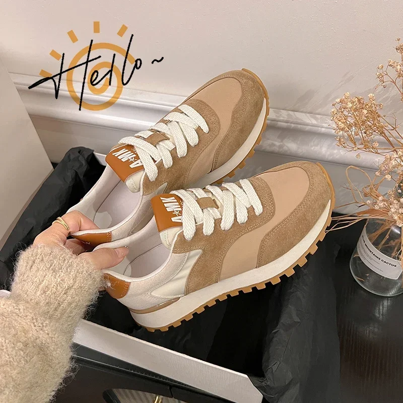 

Forrest Gump Women's Shoes 2024 Spring and Autumn Season New Flat Bottom Versatile Casual Sports Shoes Retro Dad Shoes loafers