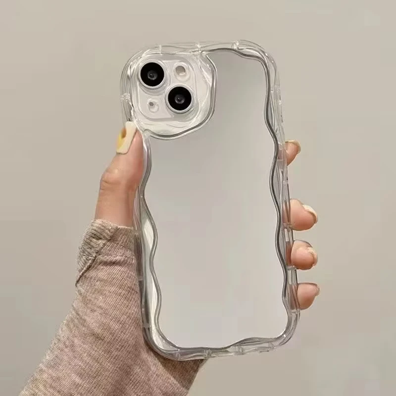 Cute Cat Soft Make-Up Mirror Phone Case