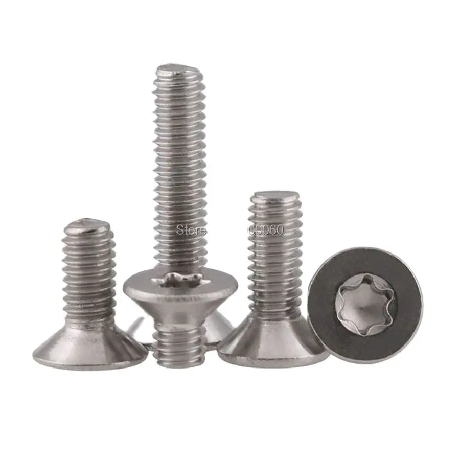 M2 Vite M2.5 Vis M3 M4 Acciaio Inossidabile 304 A2 Torx Csk Vivi Testa Piatta Viti A Testa Svasata 500 Pz/Lotto
