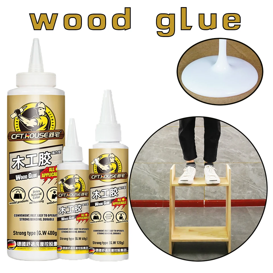 Pegamento para madera de 120g con el medio ambiente, pegamento sólido para madera, muebles, blanco, emulsión, muebles, fuerte alta viscosidad| | - AliExpress