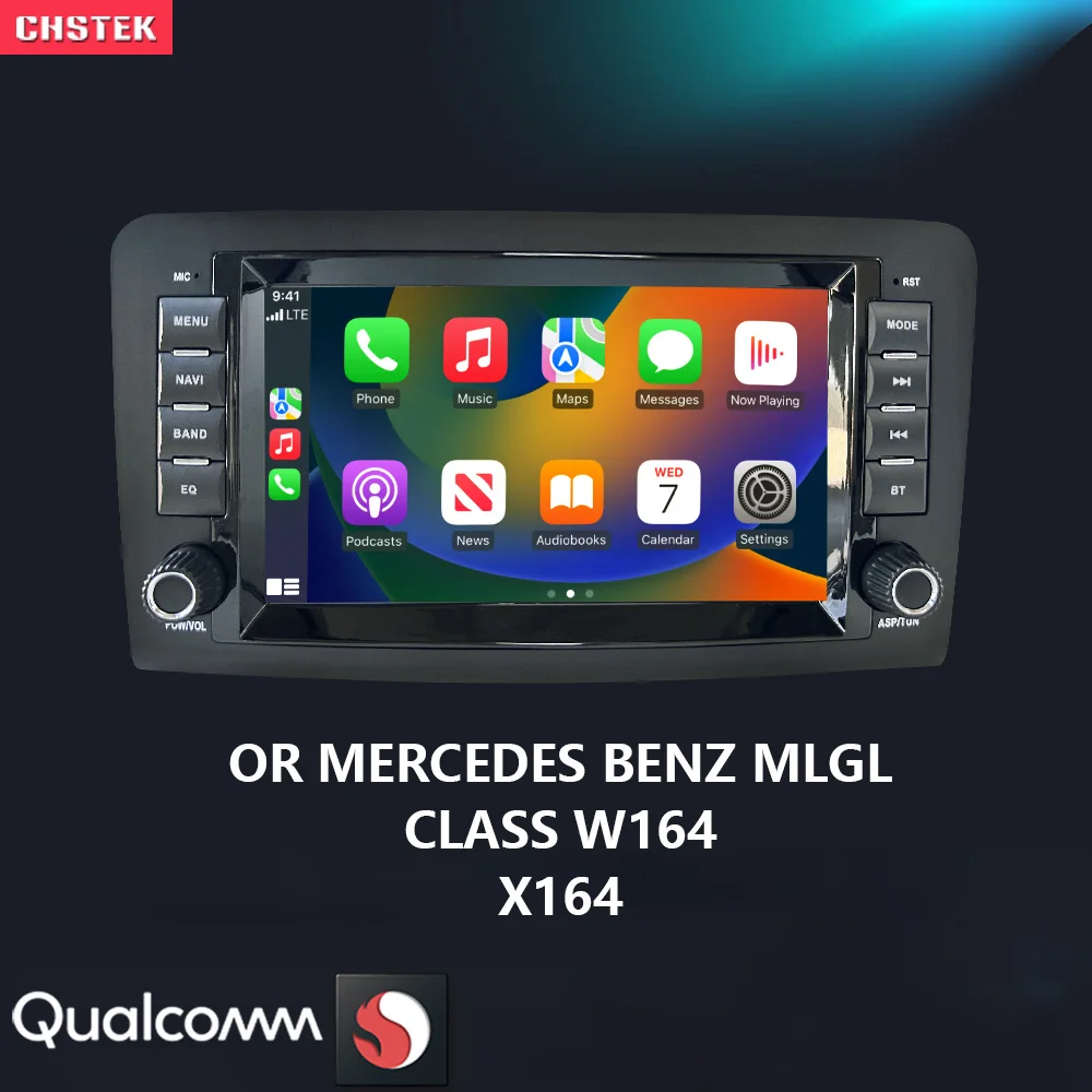 

Автомобильный радиоприемник CHSTEK Android 13 для Mercedes Benz ML-Class GL-Class W164 X164 ML280 Qualcomm Bluetooth Wi-Fi 4G