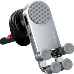 Universal Gravity Car Phone Holder and GPS Mount Stand (Air outlet silver)
