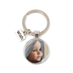 Bespoke Family Photo Keychain - Personalized Keepsake Gift (Wish)