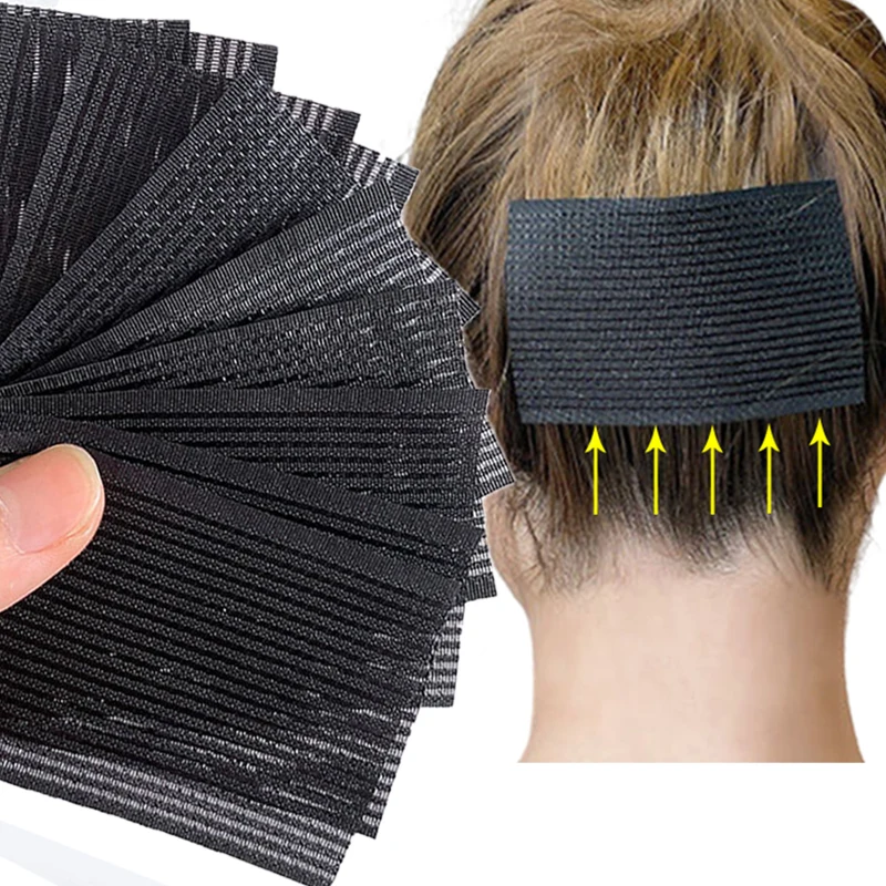 6-24pcs Hair Gripper No Trace Bangs Paste Posts Barber Hairdresser Holder Acessories Sticker Magic Tape Hair Styling Cutting