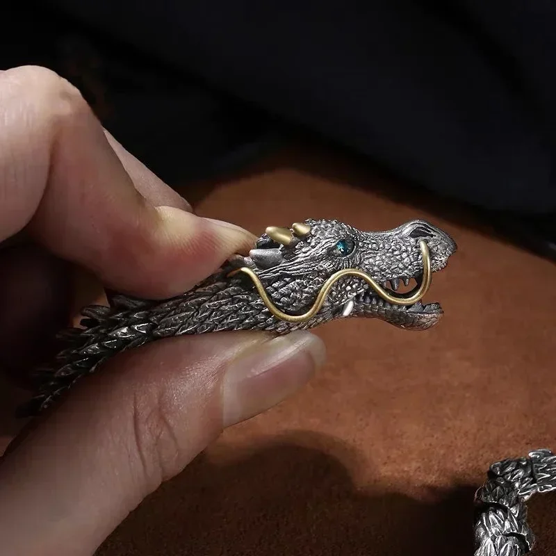 Men's Dragon Bracelet, metal bracelet