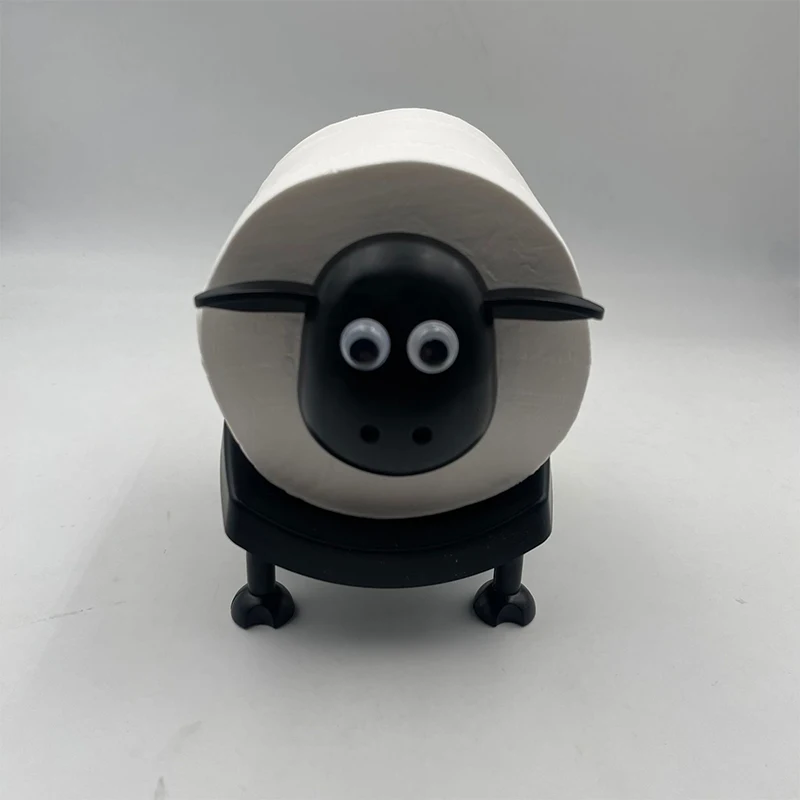 Toilet paper rack toilet paper holder toilet roll holder 3/1PCS sheep toilet roll holder funny toilet paper holder free standing bathroom set black sheep roll rack cute bathroom decor
