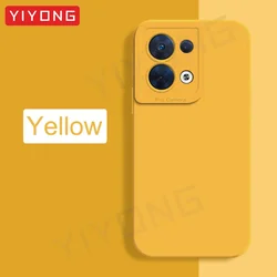 YIYONG Original Liquid Silicone Soft Phone Case for Reno 6 Pro Plus (5G) (Yellow)