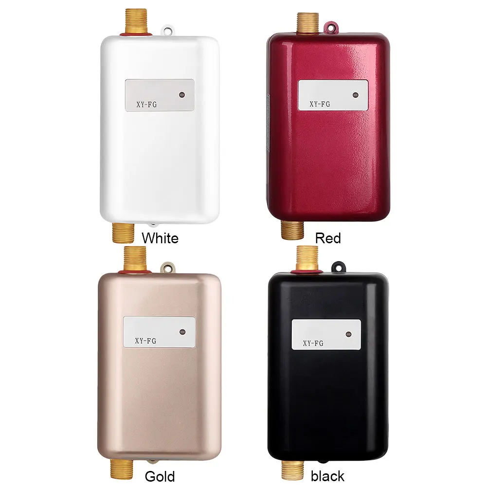 Electric Water Heater 110V/220V Instantaneous Water Boiler 304 Stainless Steel 3800W 0.04Pa for Shower/Bathroom/Kitchen Washing