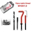 15pcs/set Helicoil Thread Repair Kit M10x1.0/1.25/1.5 w/10 Wire Thread Inserts for Vehicle Maintenance Tire Repair Tools 3