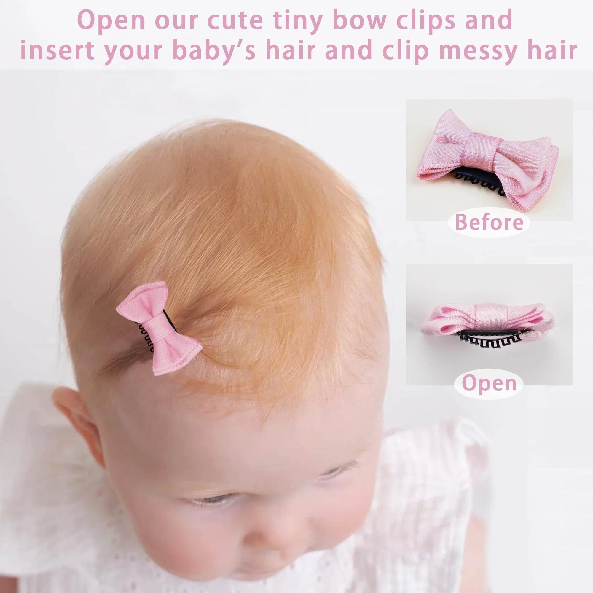 16Pcs Baby Girl Hair Clips Solid Style Barrettes for Kids Infant