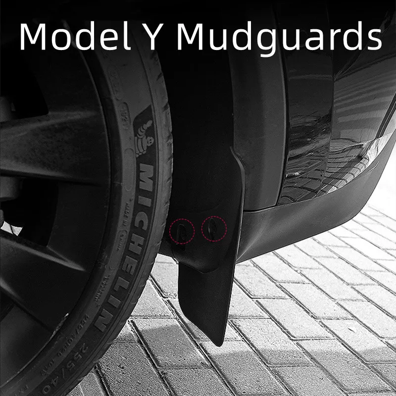 TEFUN для модели Tesla Y 2020-2022, невидимые грязевые крылья, модификация автомобиля, внешняя модель Y 2023, аксессуары, брызговики, 4 шт.
