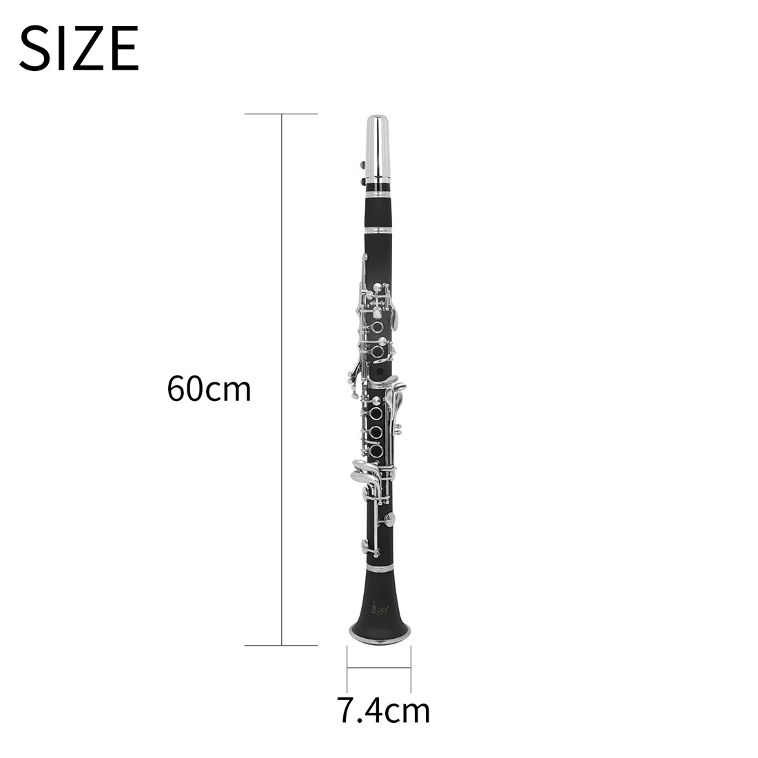  SLADE Professional Clarinet C Tune 17 Keys Woodwind Instrument Bakelite Body White Copper Keys with Box Reed Accessories