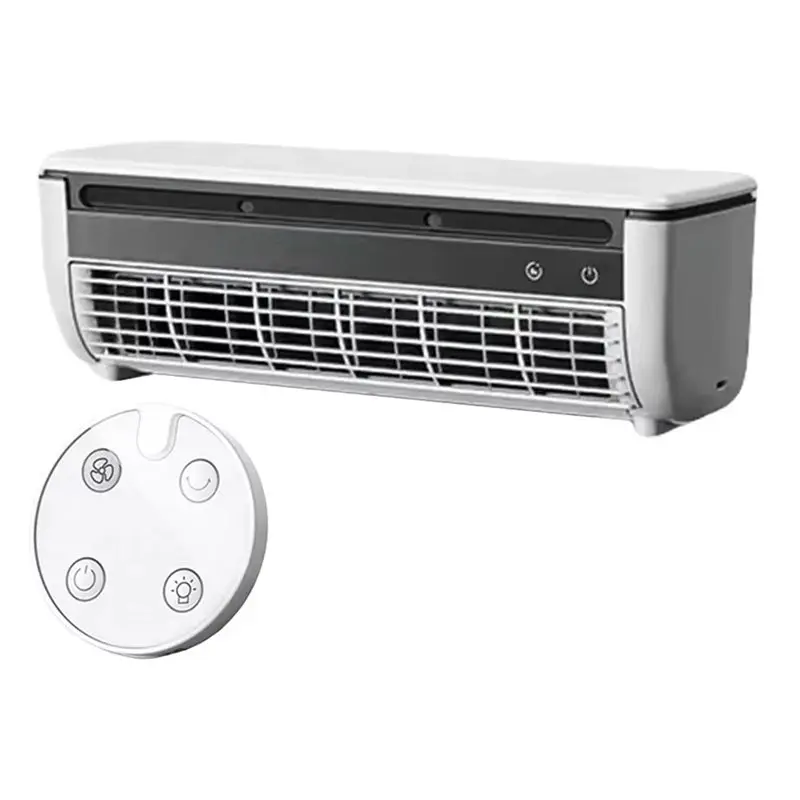 Ventilateur mural ABWM - Refroidisseur d'air rapide sans pales, mini climatiseur sans fil silencieux avec télécommande 6
