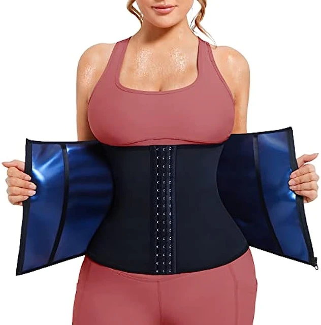 Sweat Waist Trainer Trimmer for Women lower belly fat Workout Belt Sweat  Band Weight Loss Sauna