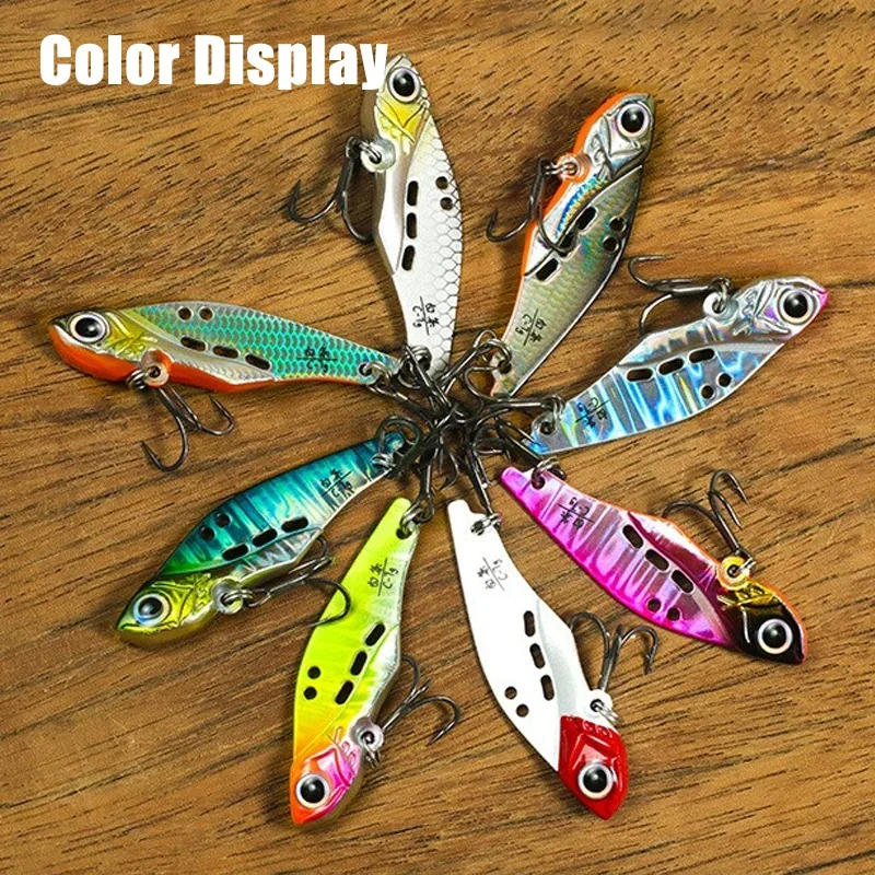 Leurre VIB 3g à 14g pour truite et perche - Cuiller vibrante métallique jerkbait swimbait