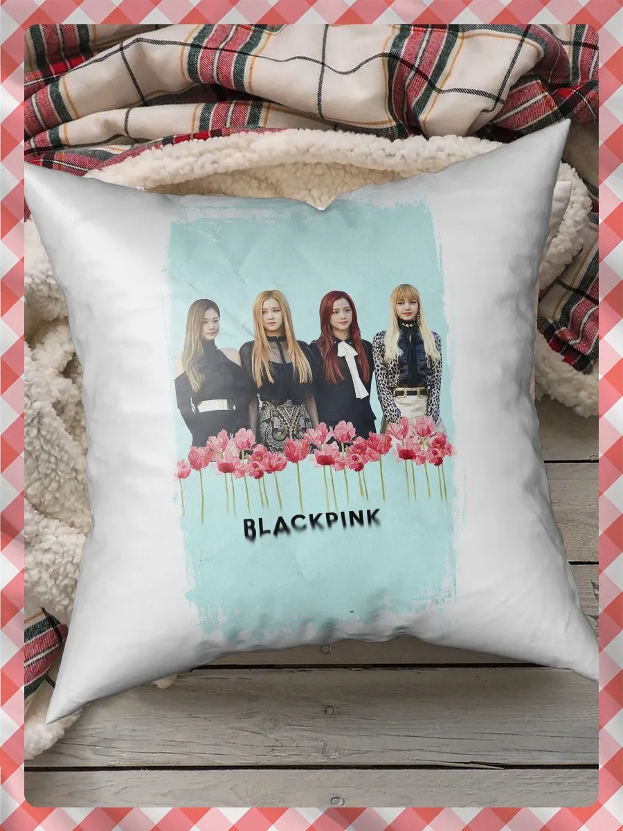Pillow for sleep pillows printed BLACKPINK (блэкпинк K-pop girl group Fox джису розэ Jenny)-3095 pillow case gift |