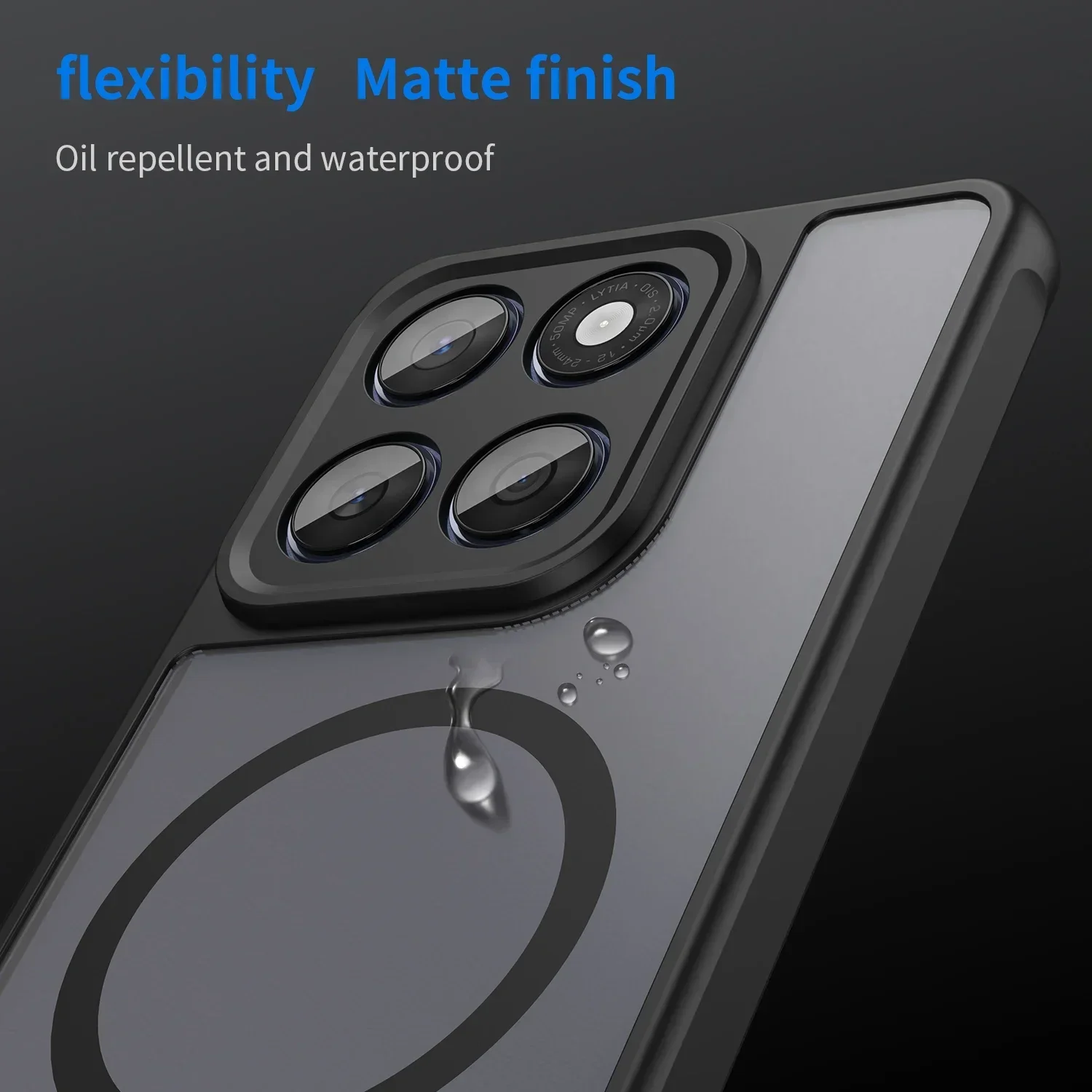 Matte Clear Magnetic Shockproof Case - Magsafe Compatible