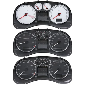 Conjunto de instrumentos para coche, odómetro de grupo de instrumentos, cubierta frontal, Logo 307, 1 piezas, para Peugeot 307 1