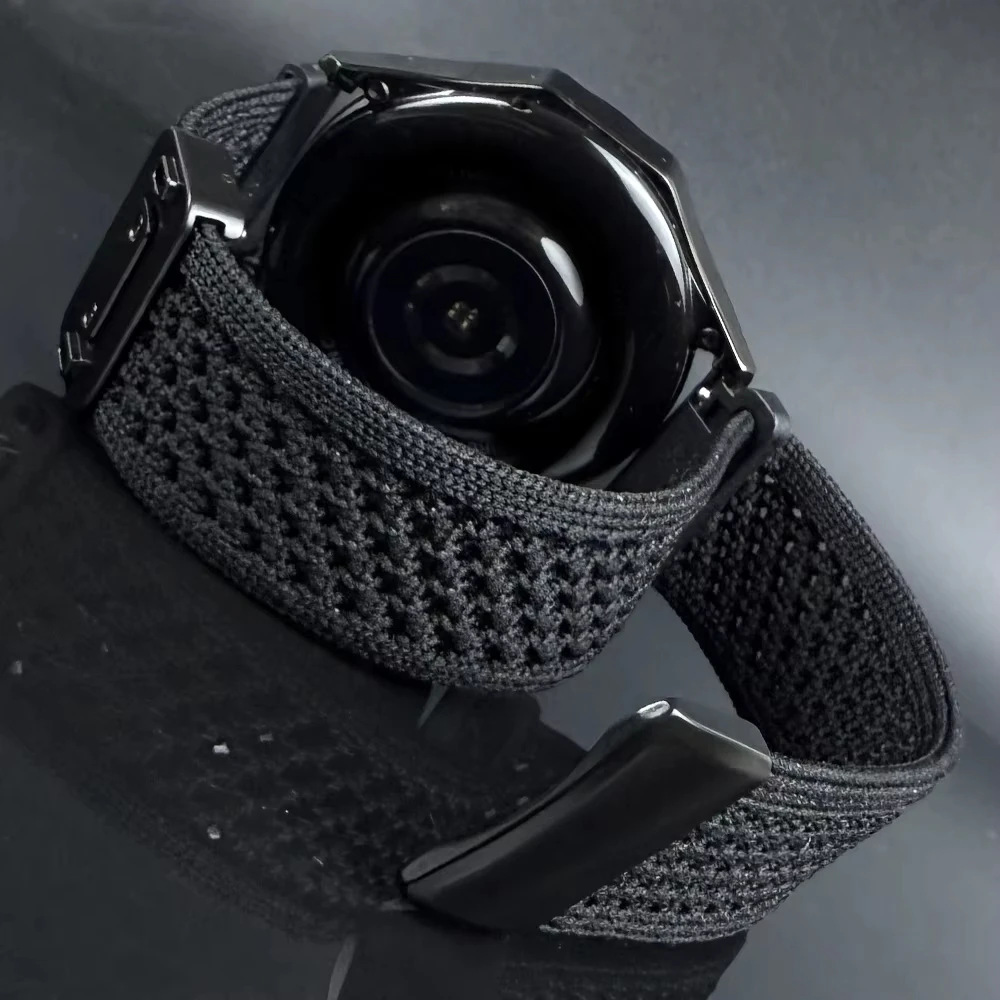 Universal Smartwatch Silicone Strap, Adjustable 22/20mm Band