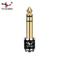 Premium Stereo Audio Adapter - 6.5mm Male to 3.5mm Female for Headphones, Amplifiers, and Guitars (1pcs)