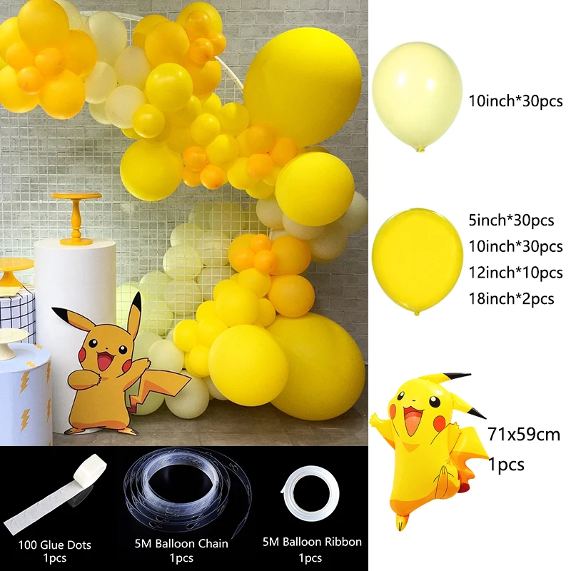 Pokemon Pikachu Balloon Garland Arch Kit Party Decorations Squirtle  Bulbasaur Birthday Party Pocket Balloon Kids Gifts Toys - AliExpress