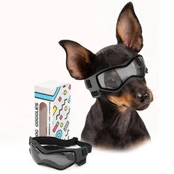 UV Protection Adjustable Dog Sunglasses - M (Black)