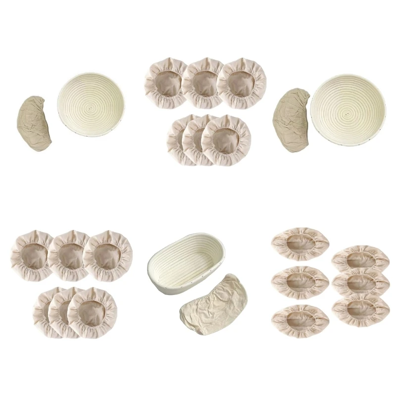 

Корзины для расстойки Массовая расстойка Принадлежности для выпечки Корзины с крышками для ферментации хлеба