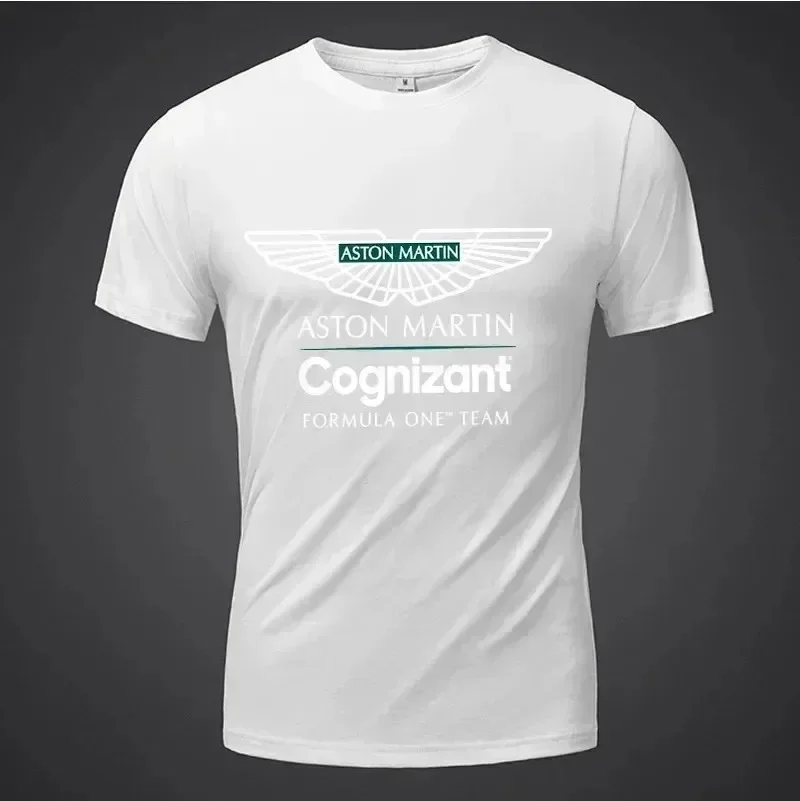 100% Cotton Summer Aston Martin New T-Shirt F1 Driver Alonso O-Neck Top Formula 1 Racing Print Oversized T-Shirt Unisex Tops 2