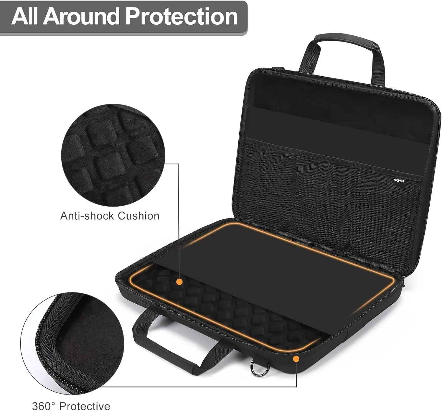 Bolsa Impermeável do Portátil para o Macbook Air Pro Maleta do Caderno hp Dell Acer Asus 15 Dentro 16 Dentro m1 m2 m3 A2941 A2991 Asus - Imagem 5
