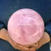 Large Size Natural Pink Rose Quartz Magic Crystal Healing Ball Sphere Decor 1