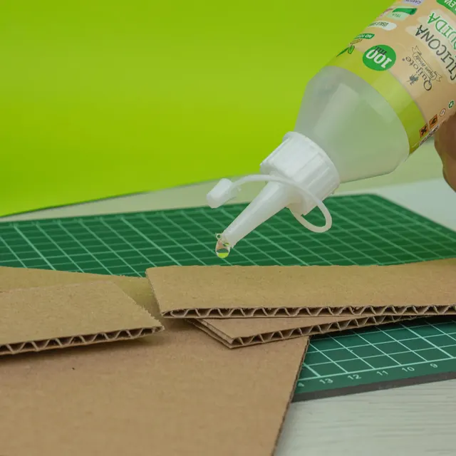 Starplast Silicona Líquida Pack 4 100ml - Transparente para goma eva,  papel, cartón, cuero, tela y madera. Cierre con tapón. Ideal para  manualidades