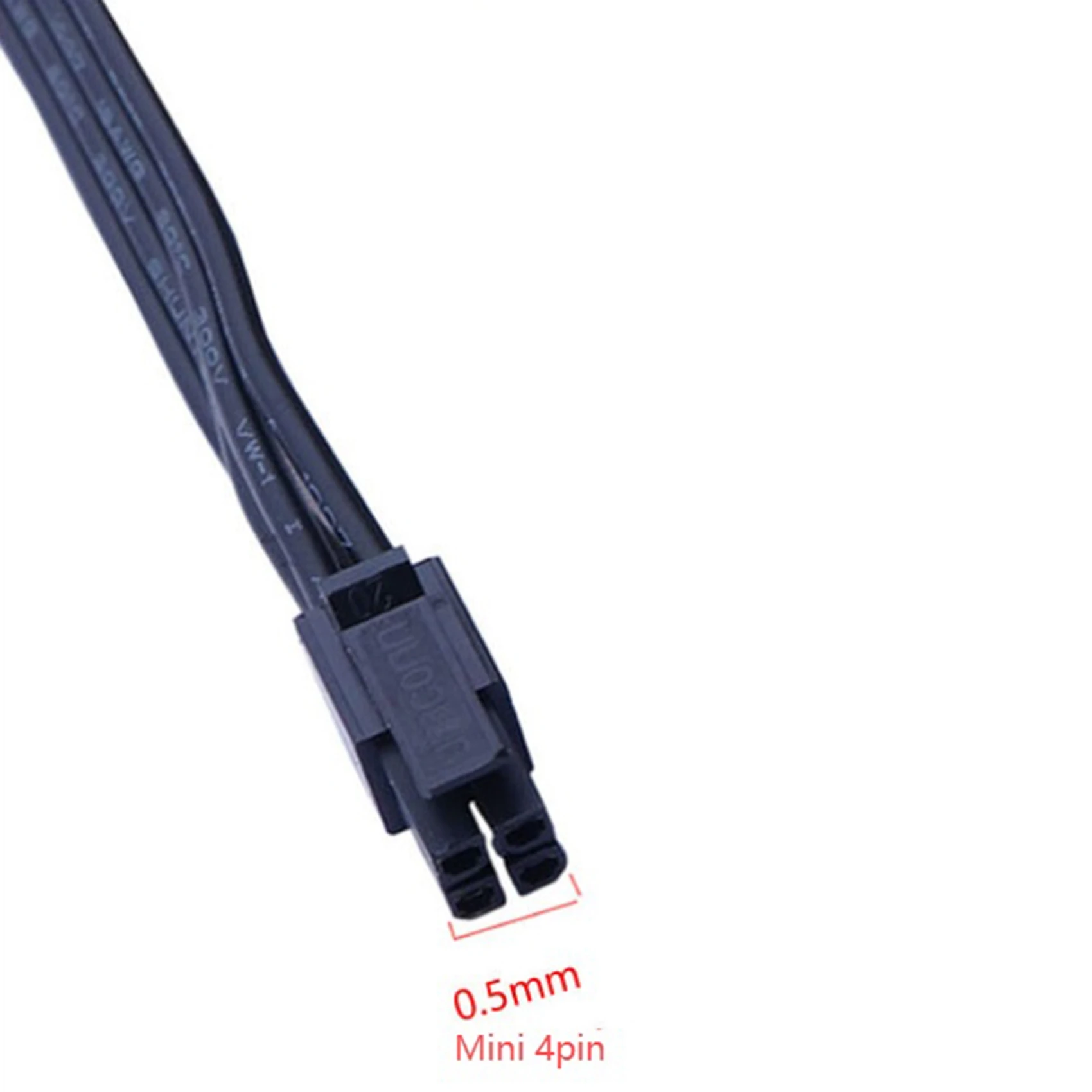 Hot sale 2Pcs Mini 4Pin to Dual 15Pin SATA HDD Power Cable Mini 4P to Serial SSD Dual HDD Power Cable, 45cm/17.7Inch
