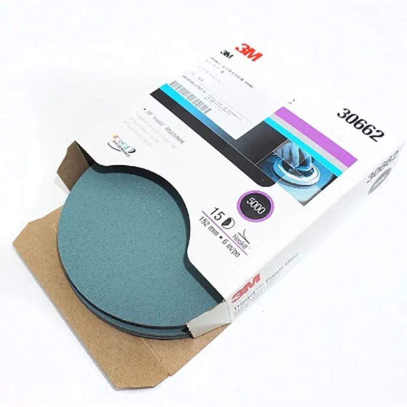 3M Trizact Foam Disc Sandpaper 3/6 Inch 15PC 3000-5000 Grit Self Adhesive Car Paint Surface Polishing