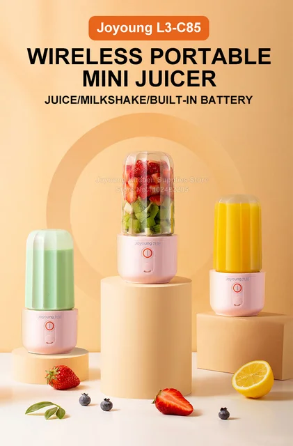 USB Rechargeable Cordless and Portable Juicer (Battery 1500 mAh) (35W, - Grey