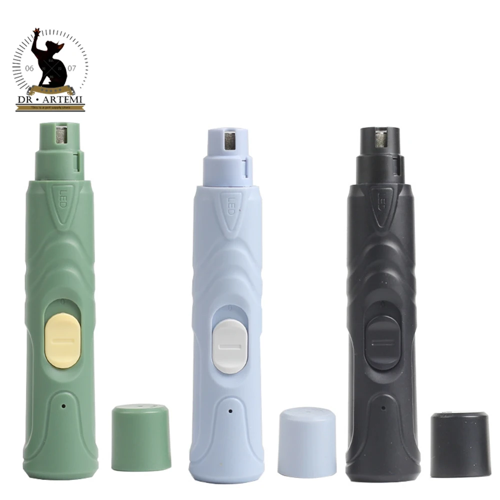 Rechargeable USB Charging Pet Dog Nail Grinders Electric Cat Paws Nail Grooming Trimmer Tools